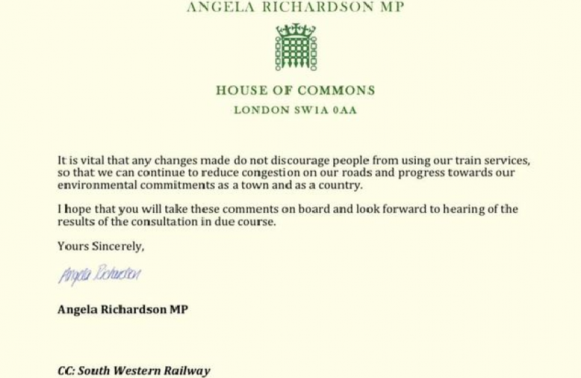 Third page of Angela's letter to Transport Focus
