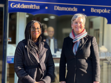 Kemi Badenoch MP visits Guildford 